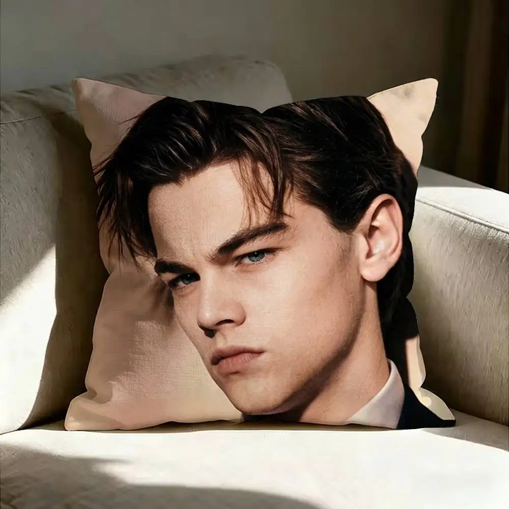 L-Leonardo Dicaprio Young Various Sizes Square Pillow Case For Car Home Bedchamber Decor