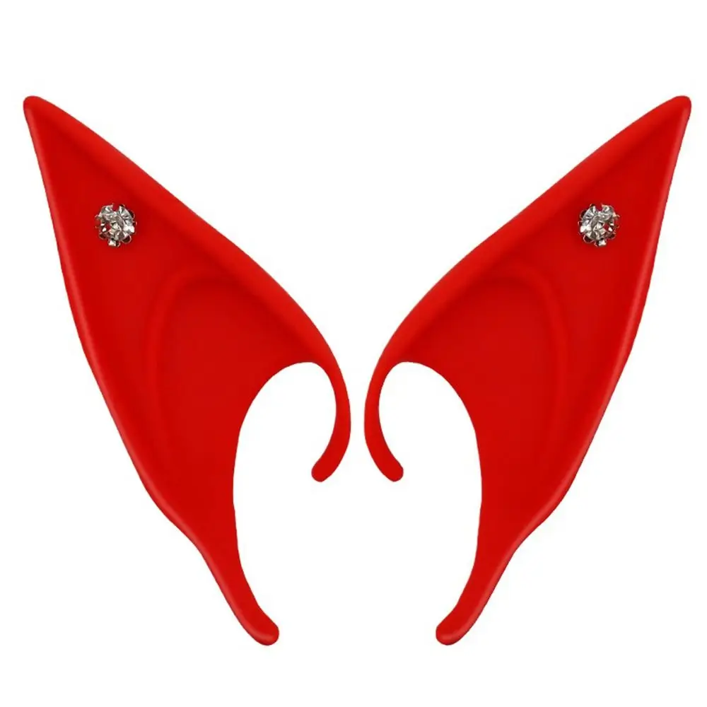 Lot De 2 Paires Oreilles D'Elfe Souples En Latex - Cosplay Halloween Noël Enfant Adulte