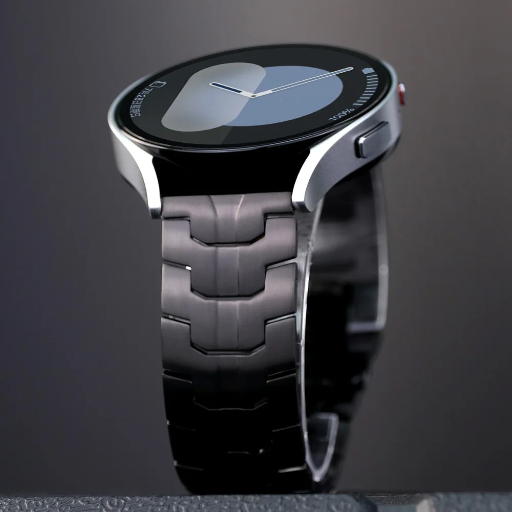 Für Samsung Galaxy Watch 7 6 5 4 40 mm 44 mm Edelstahlarmband für Galaxy 5 Pro 4/6 Classic Luxucy Metal 20 mm Band