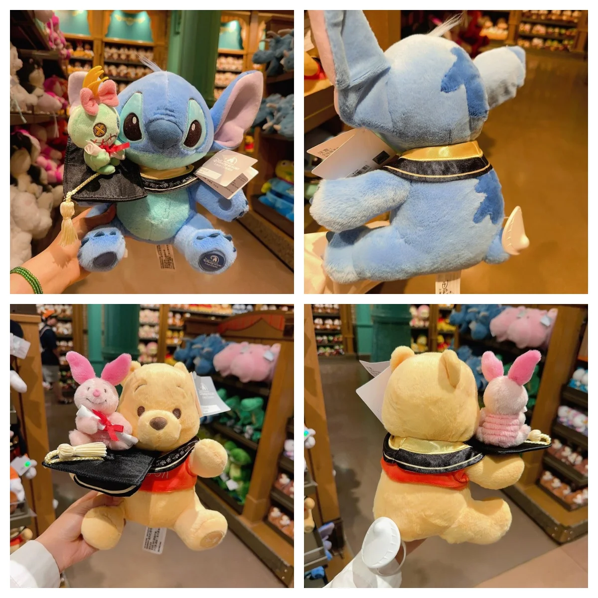 ตุ๊กตาผ้ามิกกี้เมาส์และเพื่อนๆ ของกูฟฟี่ รูปทรงหมวกสำเร็จการศึกษาจากดิสนีย์แลนด์ เหมาะสำหรับเป็นของขวัญและของที่ระลึกให้เพื่อนร่วมชั้น