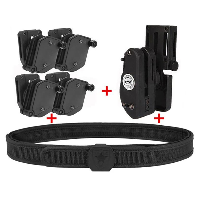 

Tactical Skirmish IPSC Belt Perfect Match with Holster Speed Magazine Pouch Set, Competition Shooting Belt, Mag Holster