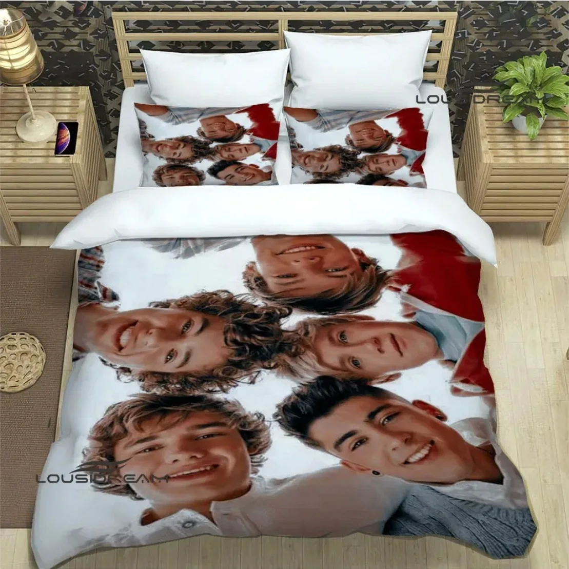 One Direction Bedding Set United Kingdom Rock Band Duvet Cover Pillowcase Bedroom Decoration Gift Single Double Size