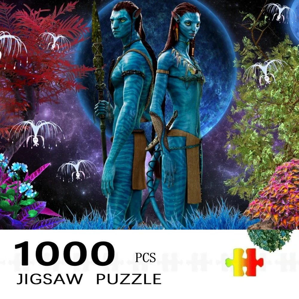 

Avatar The Way Of Water 1000 PCS Jigsaw Puzzles Challenging Family Activity Games for GameroomBedroom Livingroom
