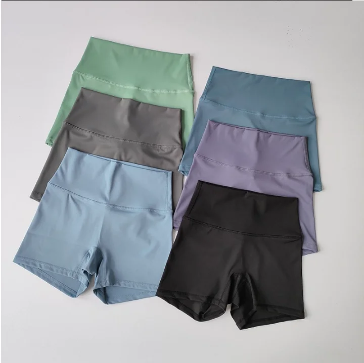 Summer Women's Yoga Shorts High Waist Sport Shorts Fitness Push-Up Tights Booty Short Pants Gym Shorts Cycling Shorts Female