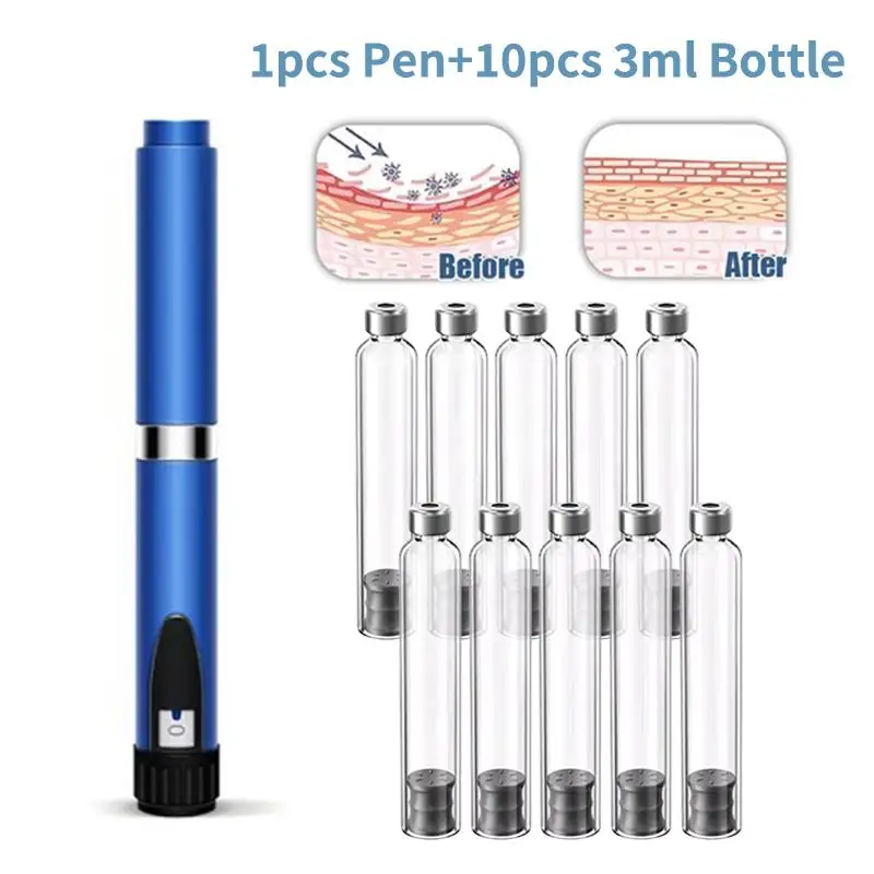 Empty 3ml Cassette Bottles for Insulin Cartridges 5pcs 10pcs Reusable for Medical and Aesthetic Devices