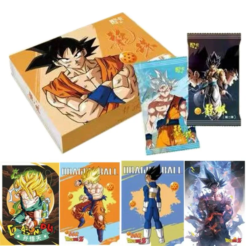 

Новые карты Dragon Ball, блестящие карты Son Goku Saiyan Vegeta, аниме, торговый бустер, коробка, игра для детей, коллекция SSP, карта, подарочная игрушка