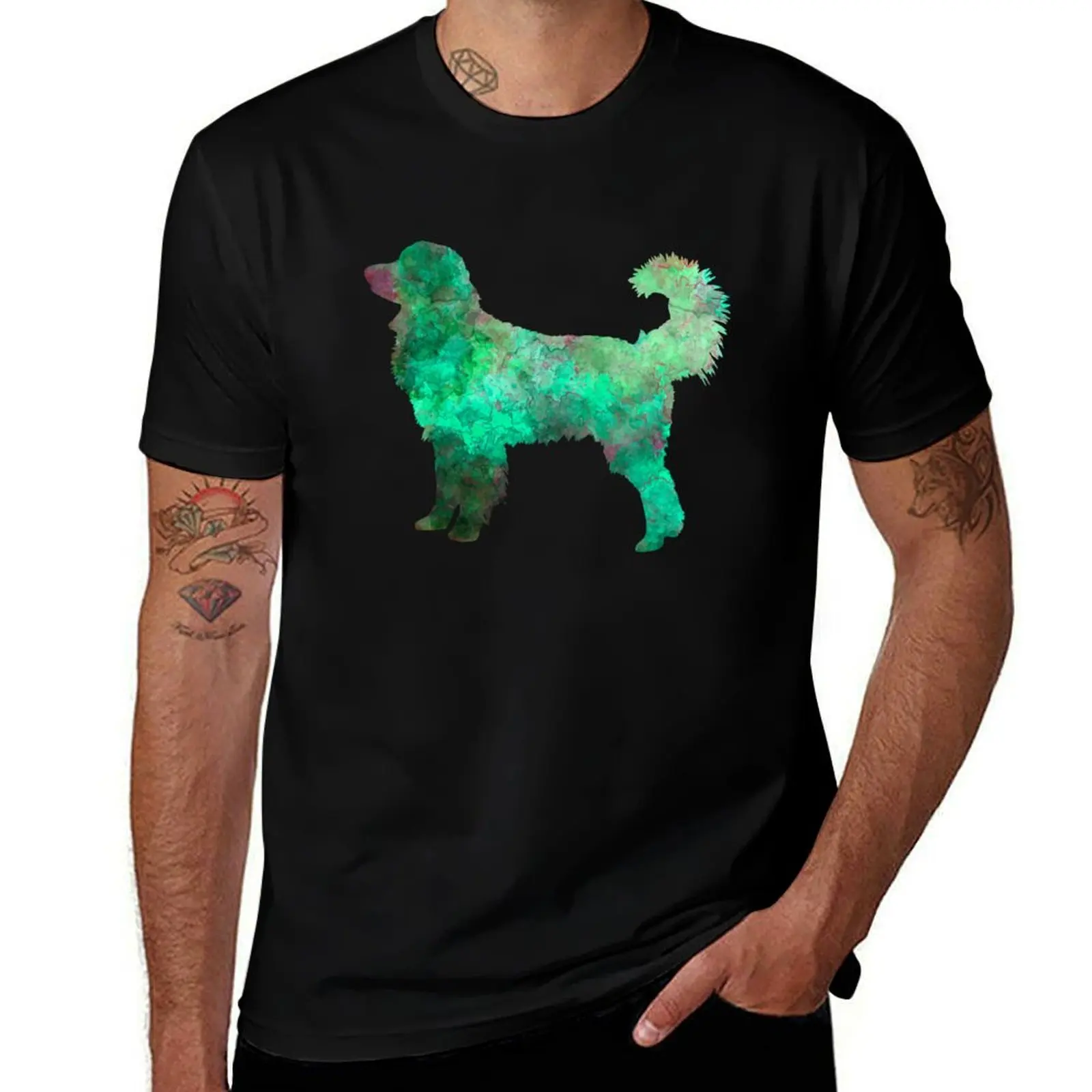 

Hovawart in watercolor T-Shirt Performance Workout Short Sleeve Tee