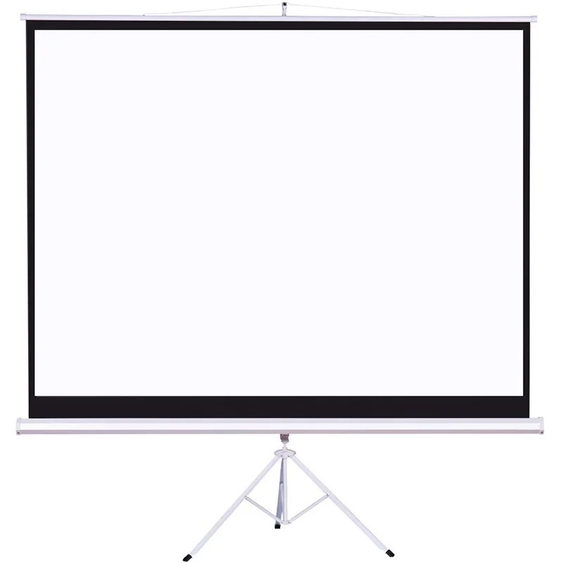 2026Portable Tripod Screen Indoor 120inch Advertising Projection Screen with Projector Tripod Stand for Classroompromote sales