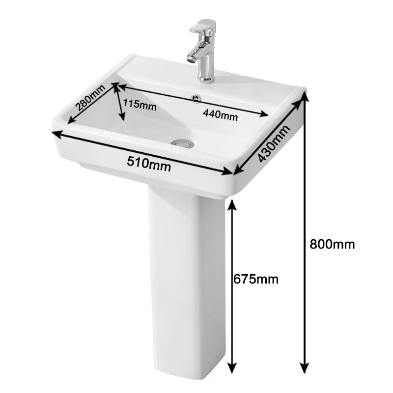 

Pillar wash basin Ceramic washbasin Pillar basin Bathroom washbasin