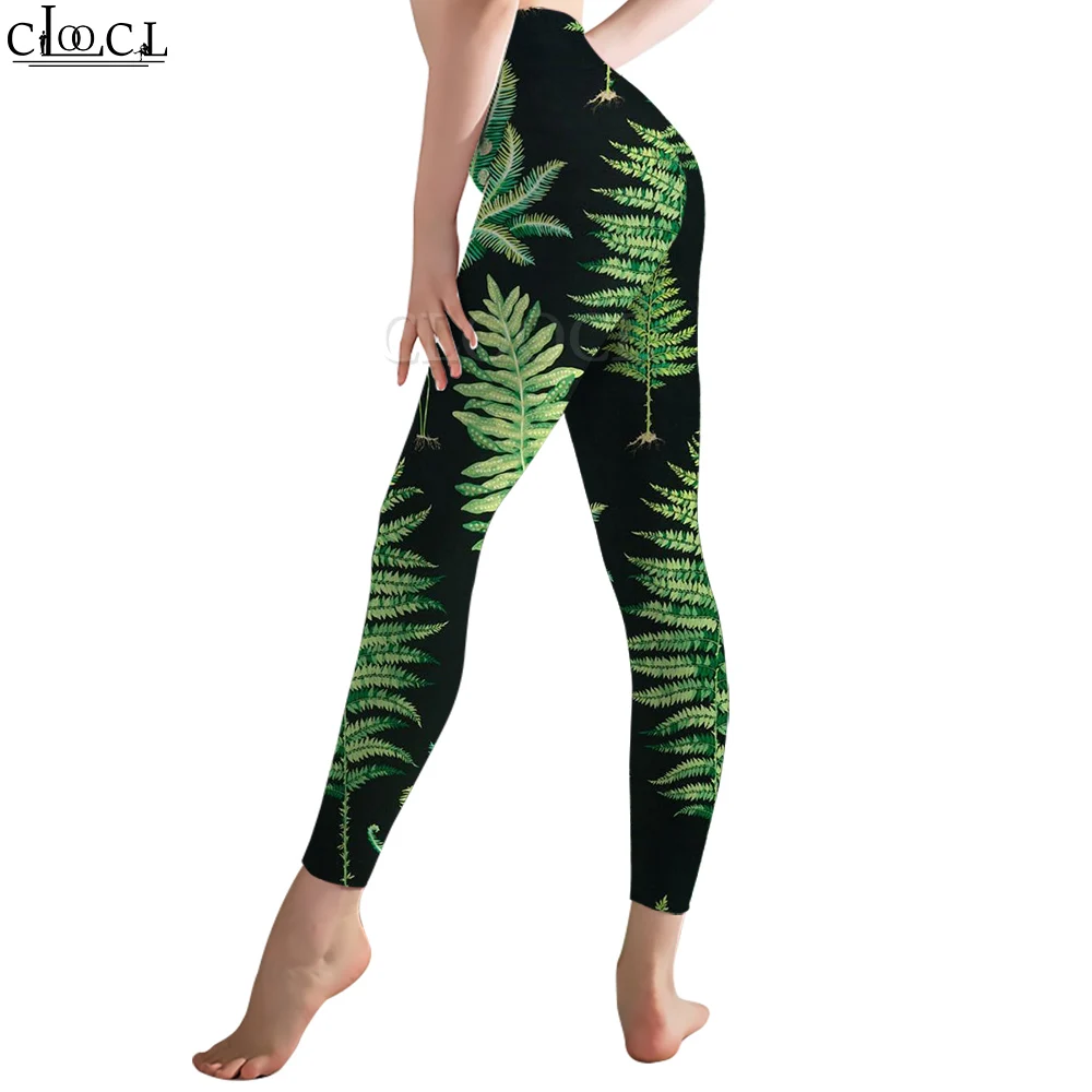 CLOOCL Fashion Women Legging Ferns Pattern 3D Printed Casual Trousers High Waist Sexy Yoga Pants Female Clothing Sweatpants