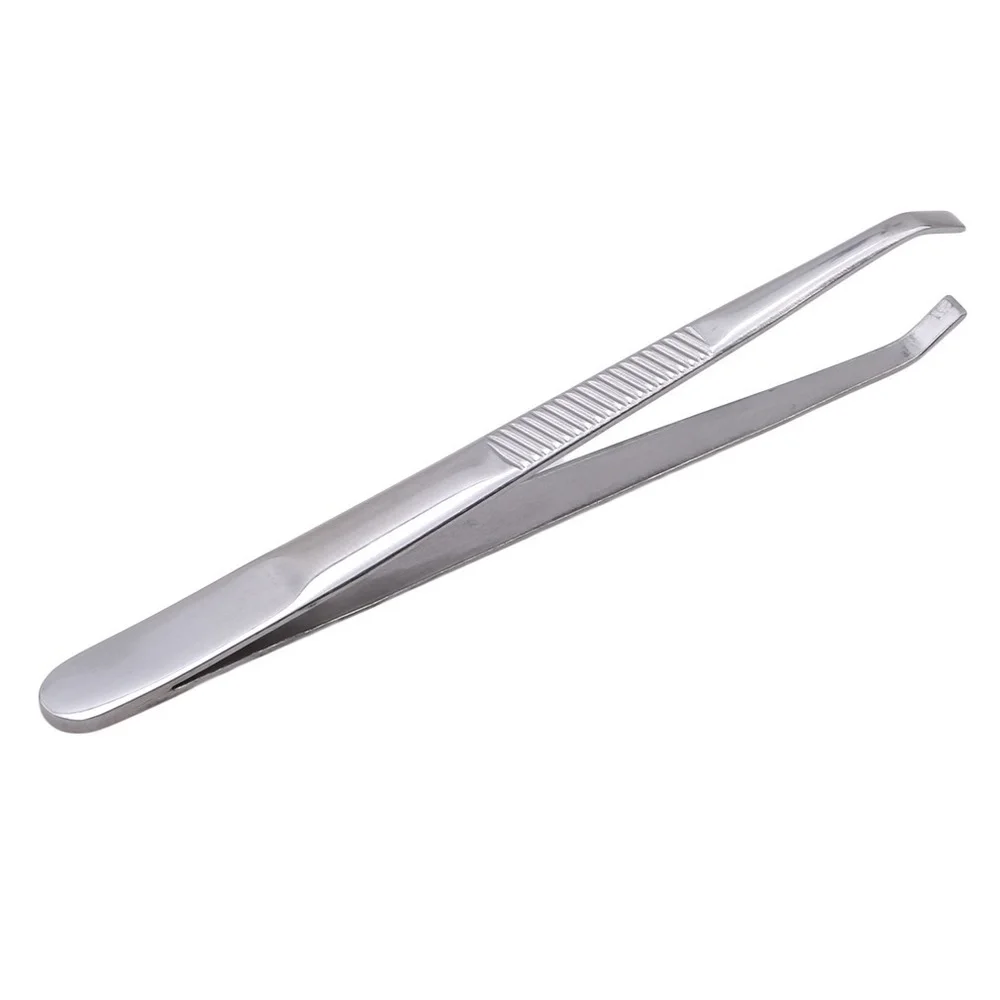 1PC Eyebrow Tweezer Stainless Steel Slant Tip Eyes Tweezer Clip For Face Hair Removal Make Up Tools Pince A Epiler