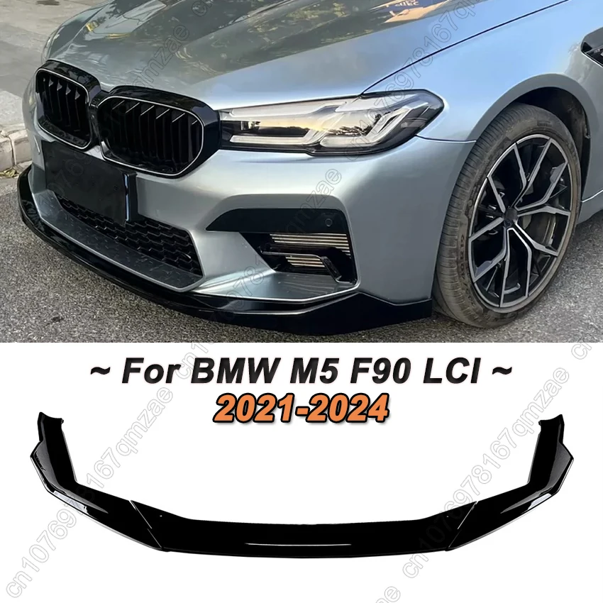 Para bmw série 5 m5 f90 lci 2021 2022 2023 2024 amortecedor dianteiro lábio divisor difusor peças de modificação exterior kits corpo