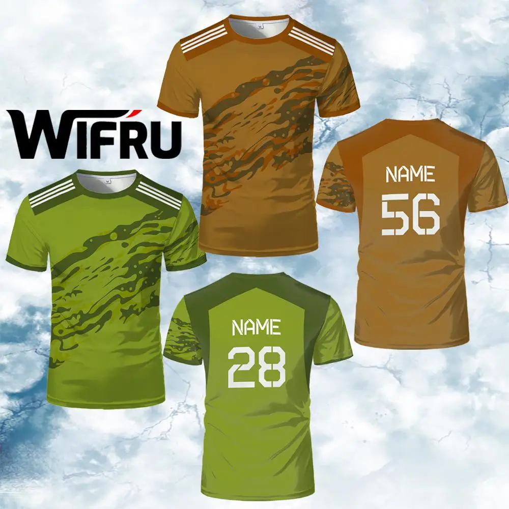 

Fashion Camouflage Textured Graphic Football T-shirt Youth Training Custom Jersey Men's Fitness Jogging Breathable Quick-dry Top