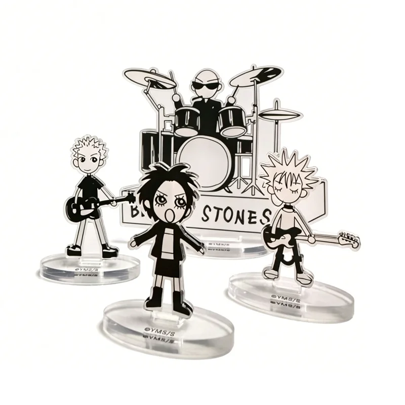 Anime NANA Osaki Nana Black Stones Nobu Shin Yasu Cosplay Stand Model Plate Acrylic Desktop Figure 4Pcs/Set Accessories Props
