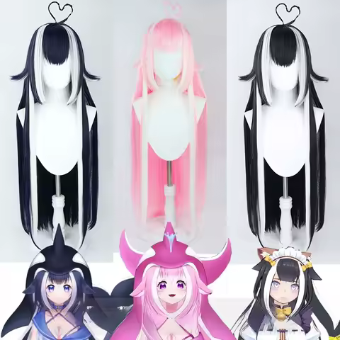 ‌Virtual YouTuber Shylily Orca Cosplay Wig Anime Roleplay Party Costume Prop Synthetic Hair