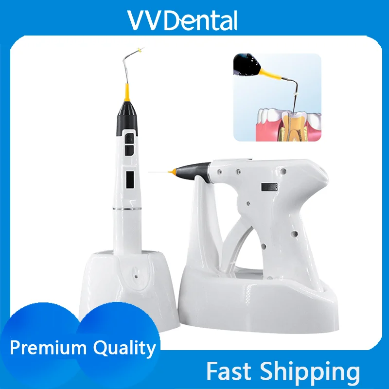 

Dental Endodontic Gutta-percha Wireless 2 in 1 Filling Gun Percha Gutta Tips 3D Filling Tool Heating Temperature Dentist Tips