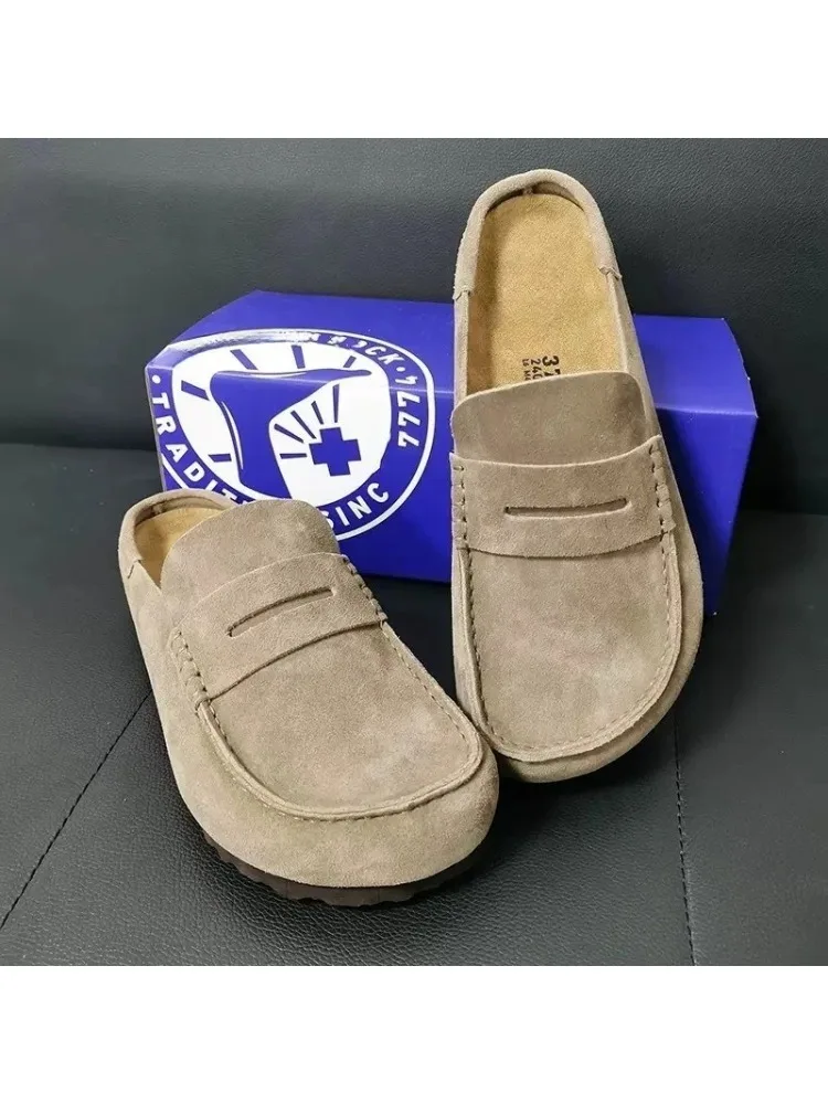Heren Dames Napels Gewikkelde schoenen Retro Suède Loafers Instapper Casual Veelzijdig Plat Ademend Zachte zool Dagelijks gebruik Schoeisel - afbeelding 2