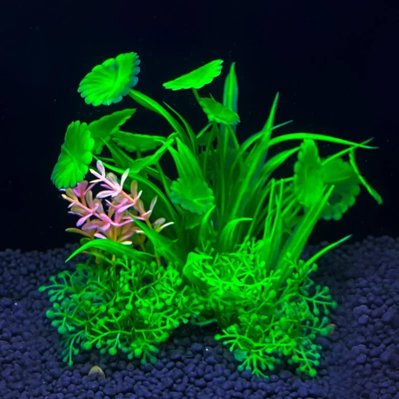 

Artificial Aquarium Decor Plants Water Weeds Ornament Aquatic Plant Fish Tank Grass Decoration Accessories 14cm
