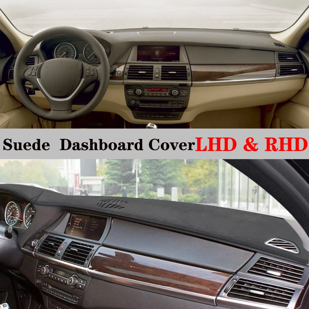 

Suede Leather Dashmat Suede Dashboard Cover Pad Dash Mat Carpet Car Styling For BMW X5 M E70 2006-2013 / BMW X6 E71 2008-2014