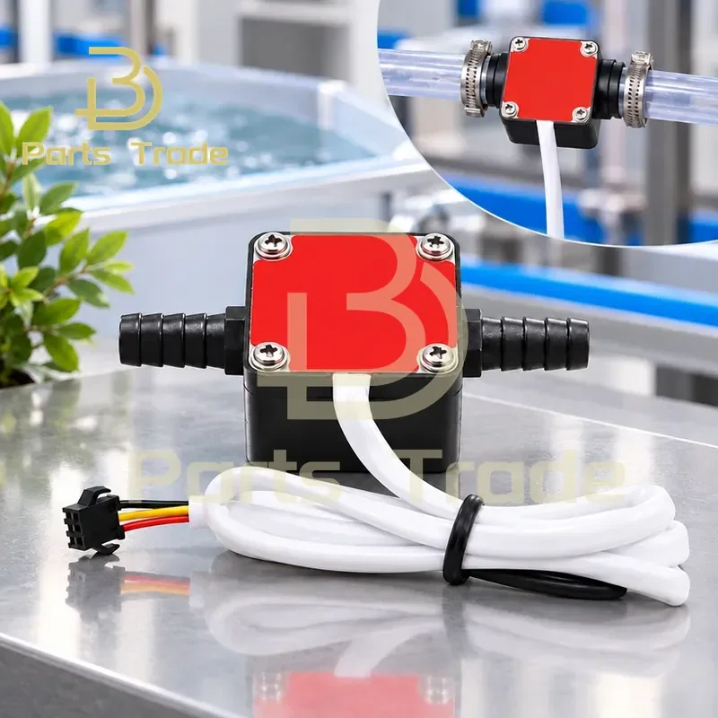 High Precision Hall Effect Gear Oil Flow Meter G1/2 Thread 3 Point 4 Point Lubricating Oil Fuel Gas Station Sensor