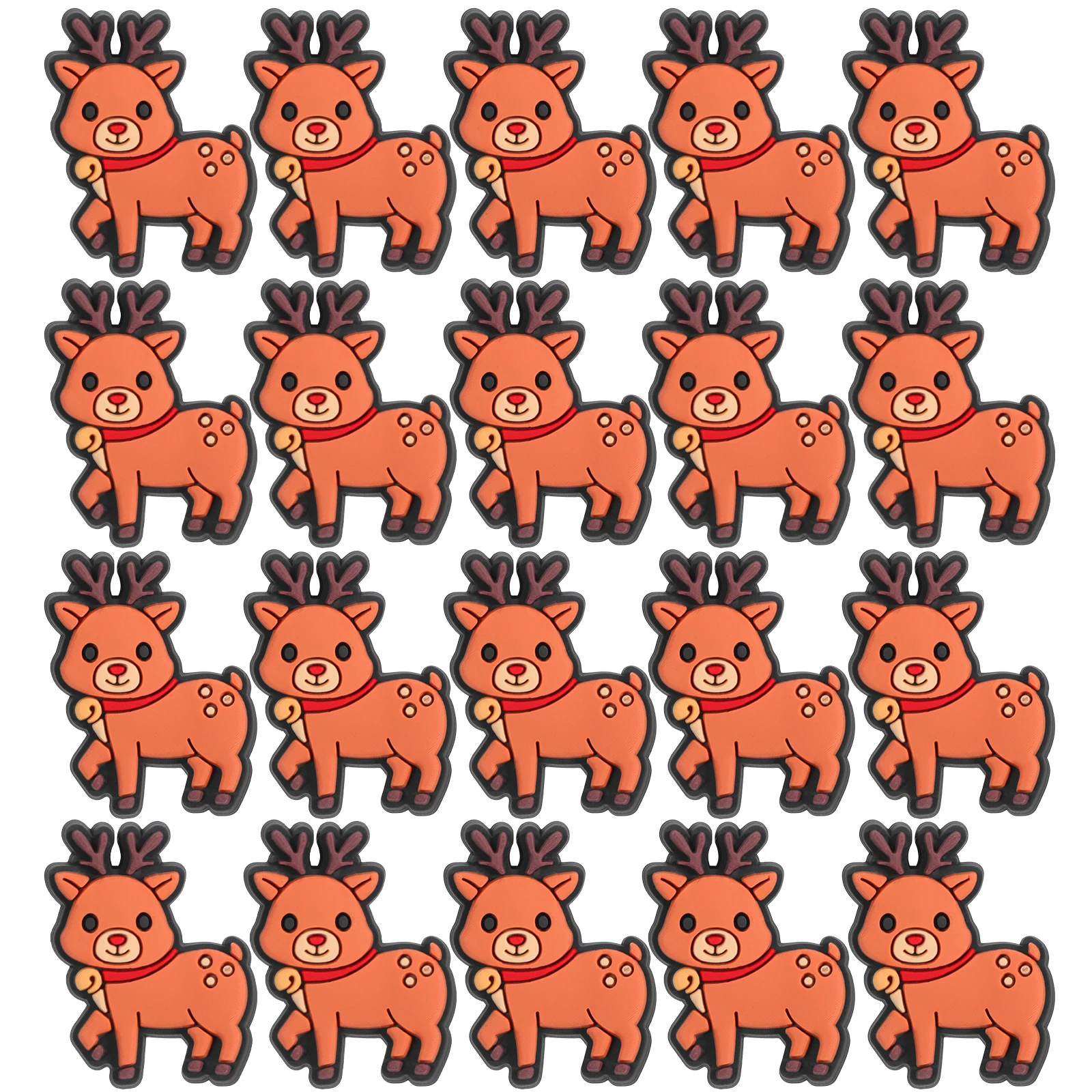 20 قطعة من مشابك زينة عيد الميلاد اللطيفة على شكل حيوان الرنة للطلاب في الفصول الدراسية، أدوات مكتبية ممتعة للحفلات