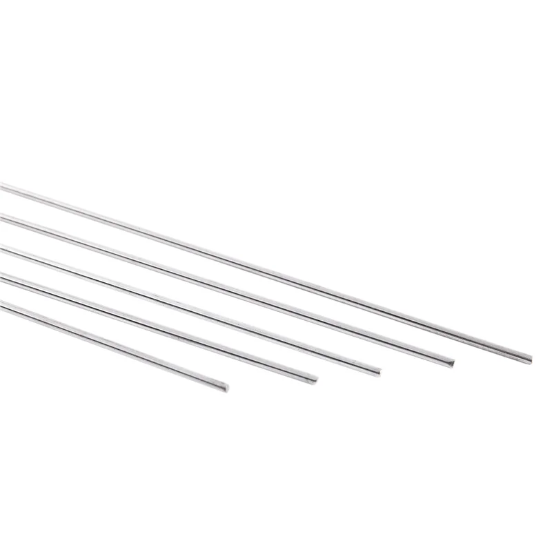 Barra tonda circolare con asse di movimento in acciaio inossidabile da 25 pezzi 500 mm x 2 mm Bar-AT64
