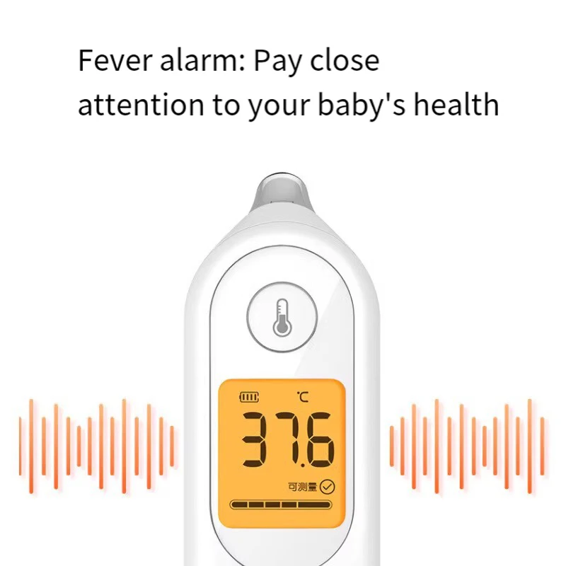 ميزان حرارة الأذن الرقمي للبالغين والأطفال، ميزان حرارة دقيق للحمى بالأشعة تحت الحمراء، قياس درجة الحرارة مئوية فهرنهايت #4