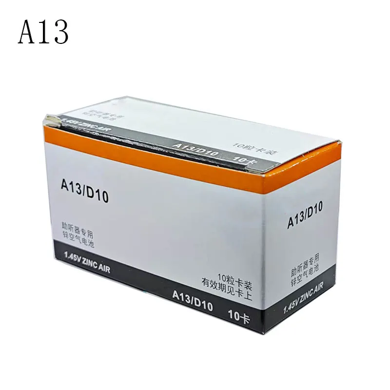 100PCS/LOT A13 Hearing Aid Batteries 13 1.45V For Ear-back Or Concha-cavity Hearing Aids Zinc-air Battery