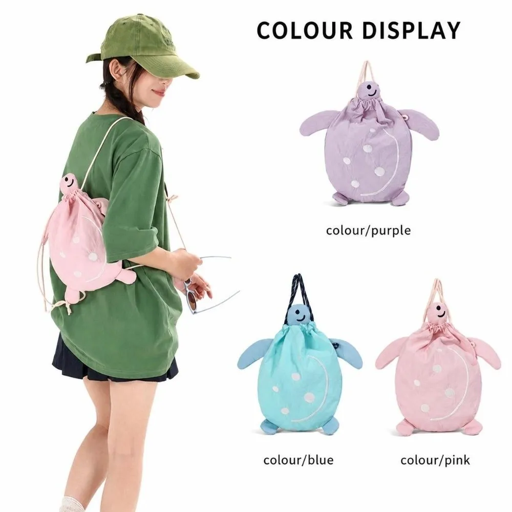 Cute Large Capacity Children's Turtle-shaped Bags Versatile Adorable Backpacks Lightweight Cross-body Bag for Boys and Girls