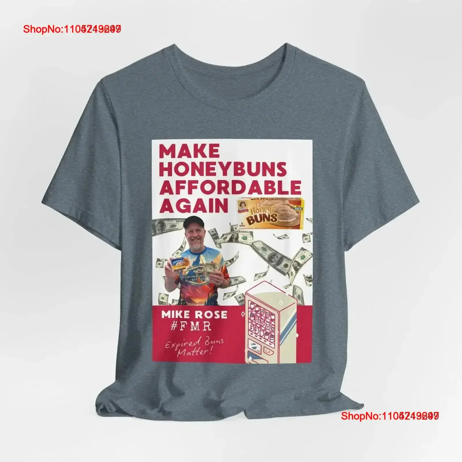 

Mike Rose Makes Honeybuns Great Again FMR T Shirt vintage Washed homme streetwear Slightly Stylish Breathable vintage Washed