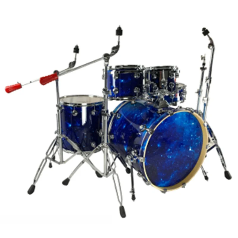 Hot Sale Useful Spray Painting Poplar Birch Wood Acoustic Drum Set Custom Drum Set