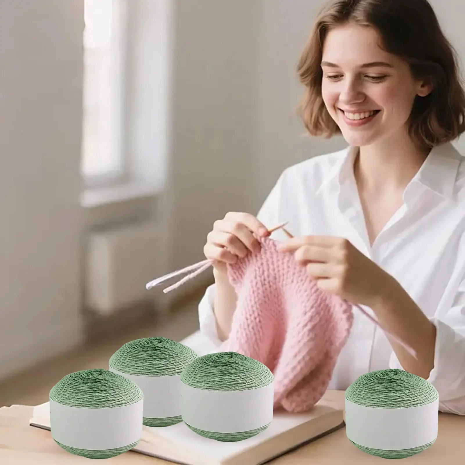 

Crocheting Yarn 4 Pieces Gradient Thread Beginner Crochet Yarn For Hobbyists Quilting Projects Embroidery Work Fabric Repair