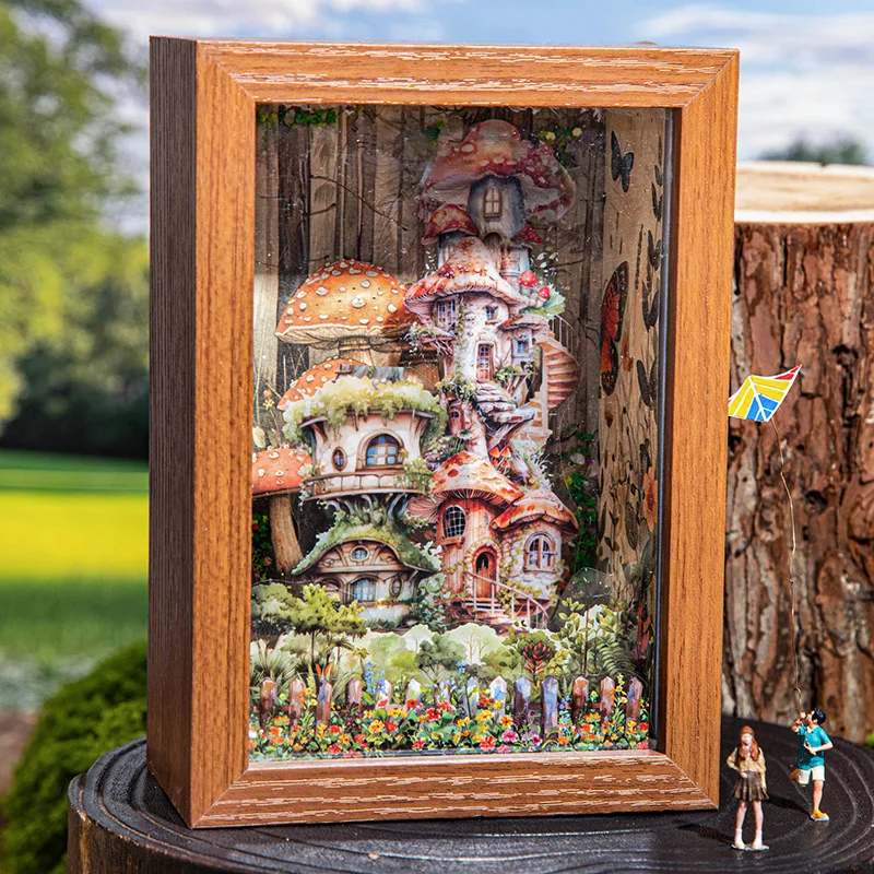 1 Rolle/2 Rollen Fantasy Cabin Serie Baumhaus-Thema Nahtloses PET-Klebeband Hausmaterial Journal-Deko 4 Stile