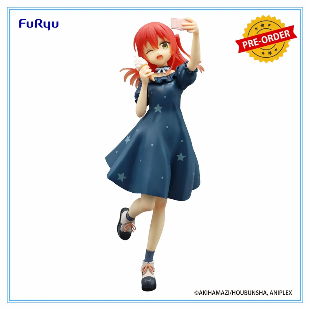 Original Furyu BOCCHI THE ROCK! Trio-Try-iT Figure Ikuyo Kita Anime Action Figure Ornaments Figures PVC Desktop Decoration Gift