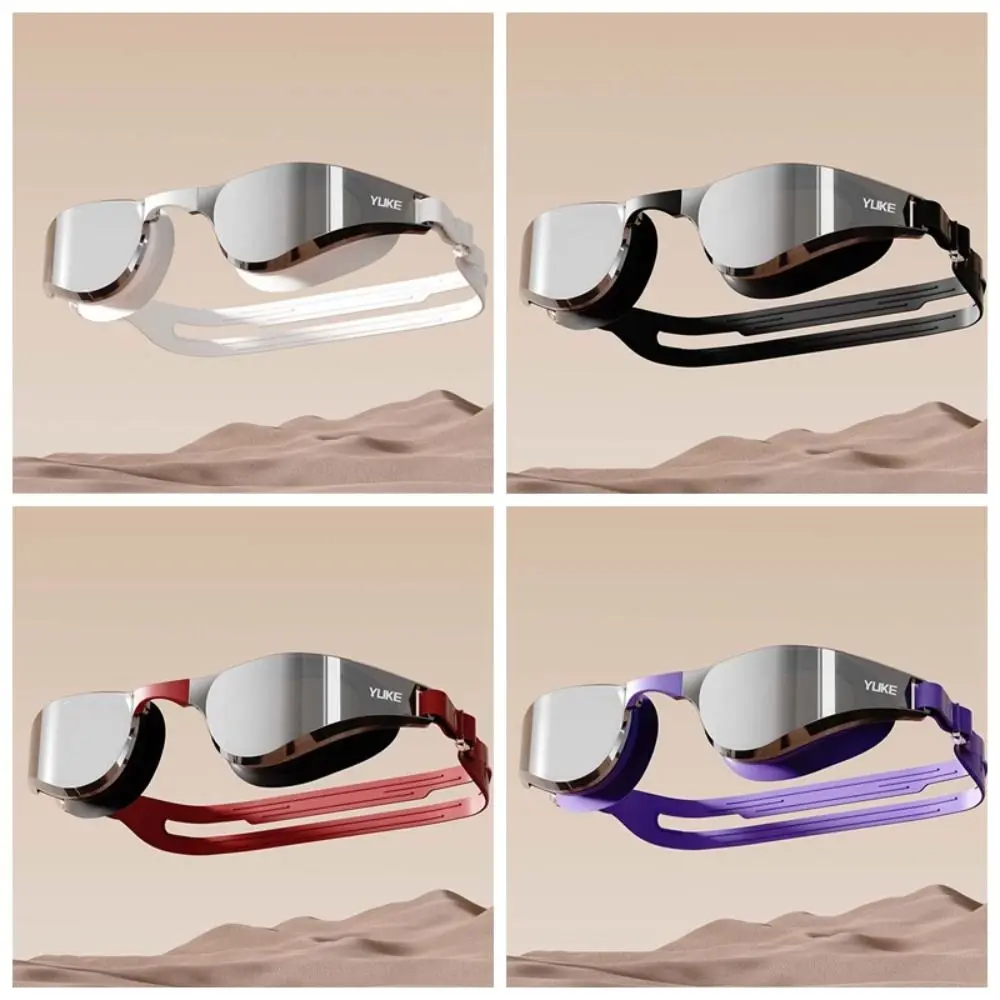 مقاوم للماء نظارات السباحة انفصال Nosepiece بولي إطار كبير إطار كبير المضادة للأشعة فوق البنفسجية نظارات السباحة الكهربائي سيليكون مكافحة الضباب السباحة نظارات