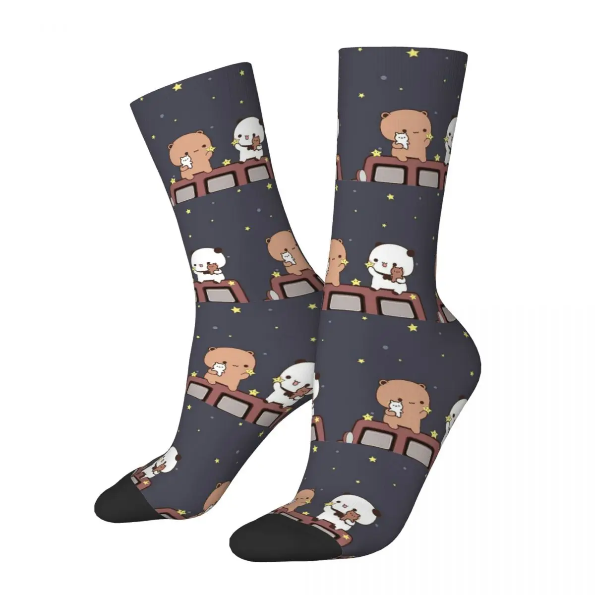 Peach And Goma Bubu Dudu Balloon Socks Harajuku Super Soft Stockings All Season Long Socks Accessories for Unisex Christmas Gift