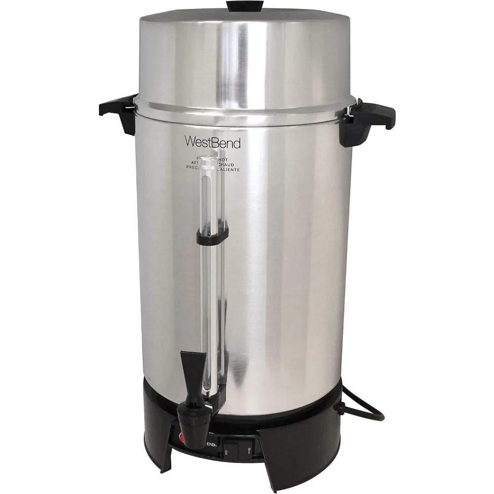 Coffee Urn Commercial Highly-Polished Aluminum NSF Approved Features Automatic Temperature Control Large Capacity