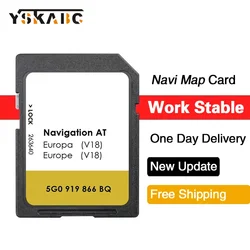 Discover Navi AT V18 SD Card GPS Europa Sat Nav for VW Maps Navigation MIB1 Card