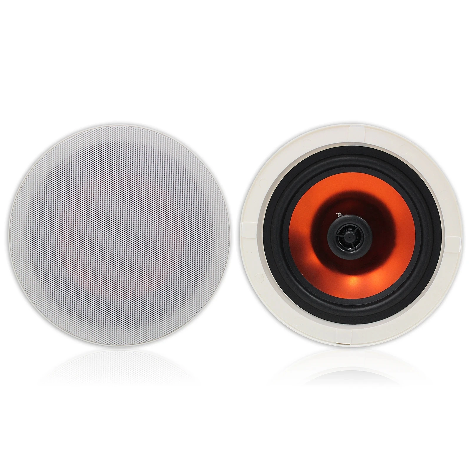 

Herdio 6.5” 2PCS Flush Mount In-Ceiling Speakers 2-Way Passive Speaker System 300W Great For Humid Indoor Kitchen Bedroom