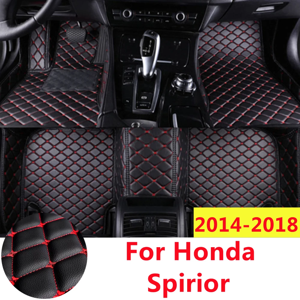 SJ Full Set Custom Car Floor Mats Fit For Honda Spirior 2018 2017 2016 2015 2014 Front & Rear Floor Liner Styling Auto Parts