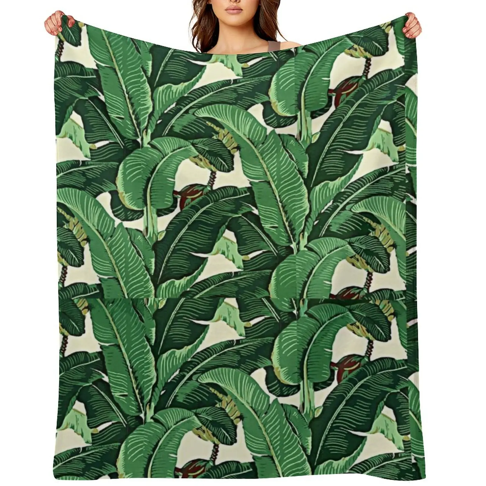 Плед Devereaux Bedroom Palm Glam, очень большой, модный, для кровати, большие одеяла для спальни