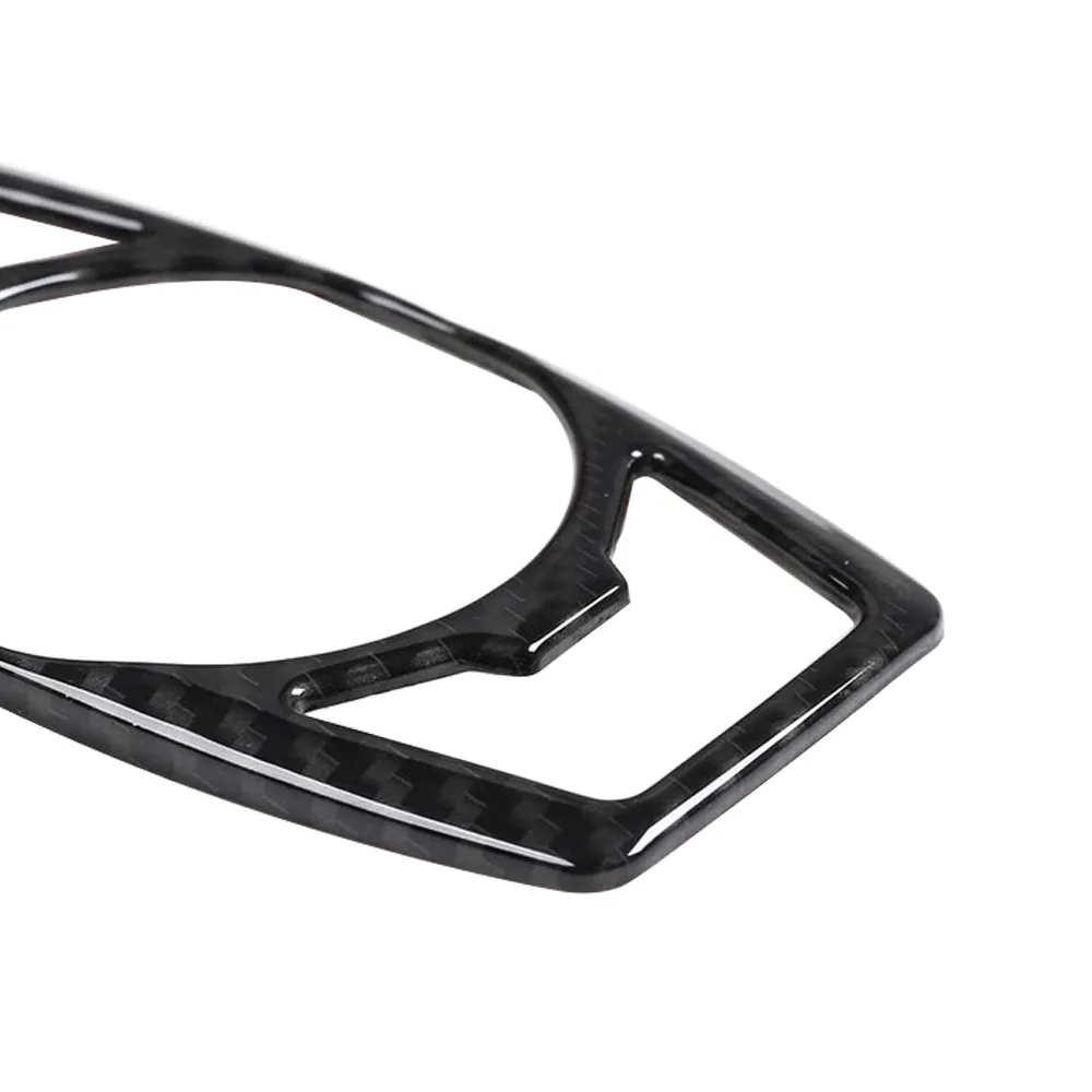 Carbon Fiber Headlight Switch Cover Decoration Trim Frame for Ford F 150 Mustang 2015 2016 2017 2018 2019 2020 Accessories - view 2