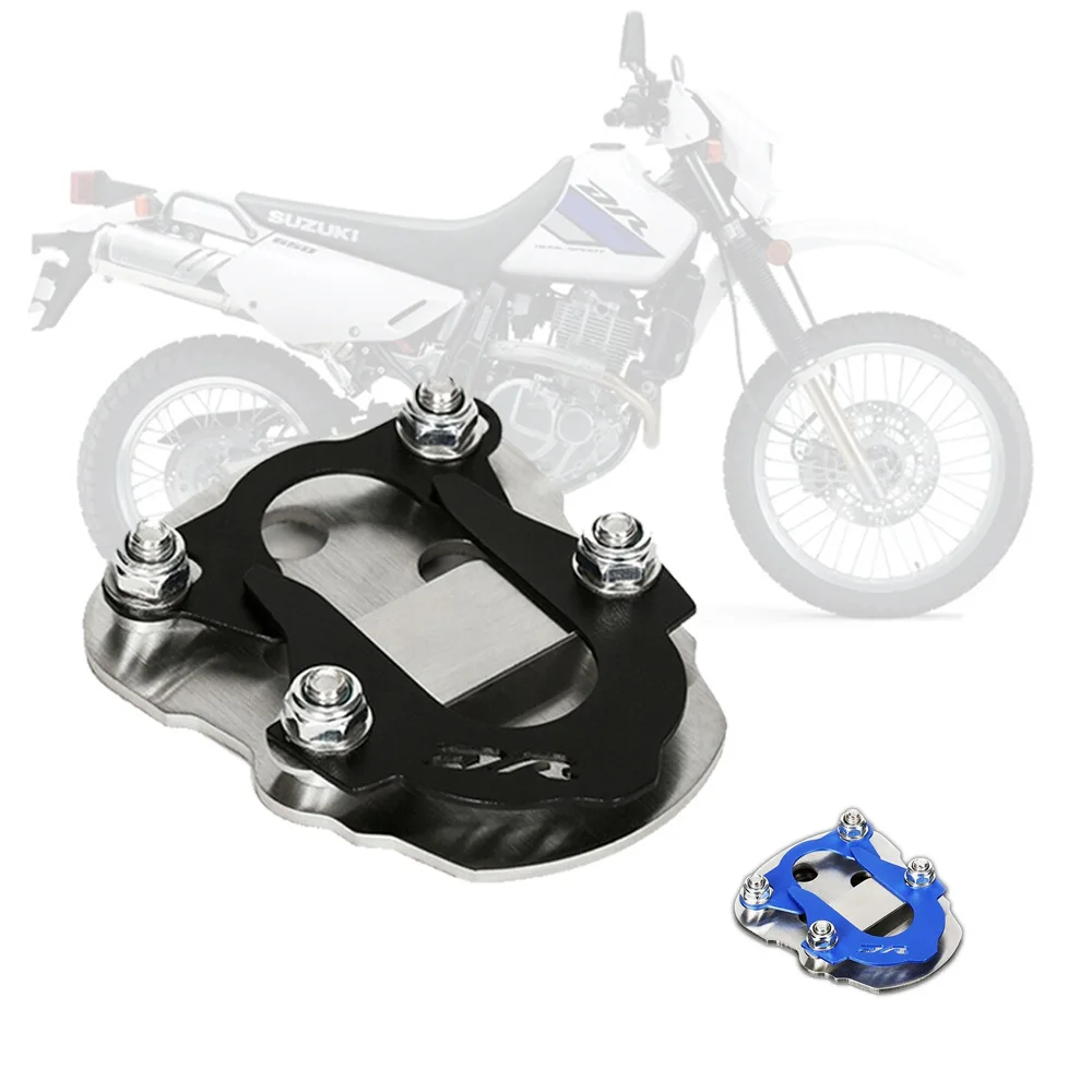

DR Logo Parking Rack Enlarged Cushion Side Bracket Extender Kickstand For Suzuki DR 650 DR650SE S 1996 1997 1998 1999 2000-2021