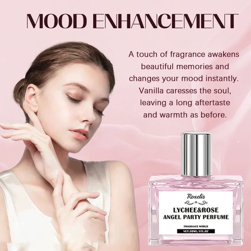 30 ml Pheromon-Parfüm von hoher Qualität, anhaltender Duft für Frauen, Konzentration, Körperspray, Hals, Handgelenk, natürliche, frische
