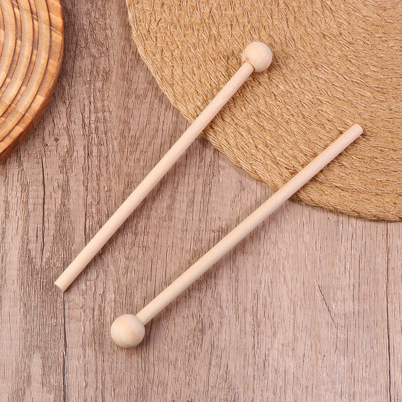 1Pair Martello a percussione in legno Bacchetta per batteria Xilofono professionale Marimba Mallet Bacchette Parti per percussioni Lunghezza 205MM