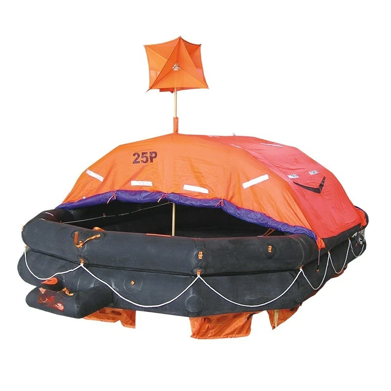 

Type A life raft Fishing inflatable life raft 6~25 people fishing boat life raft water rescue
