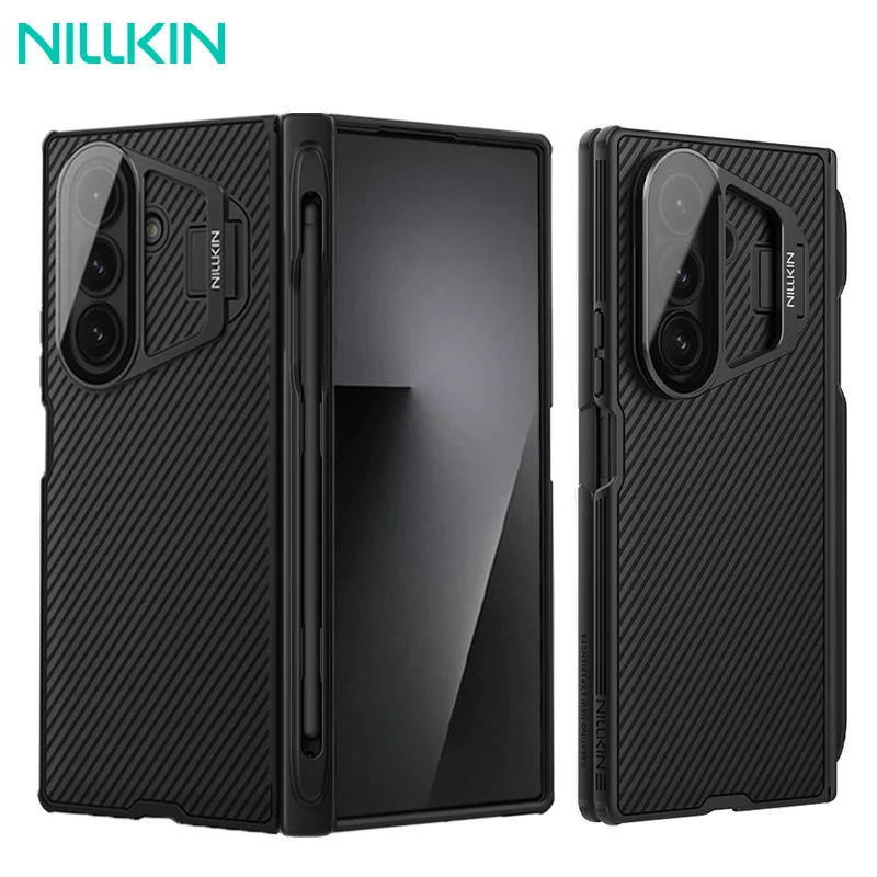 

For Samsung Galaxy Z Fold 7 5G Case NILLKIN CamShield Prop With S Pen Stylus Holder Shockproof Back Cover For Samsung Z Fold 7