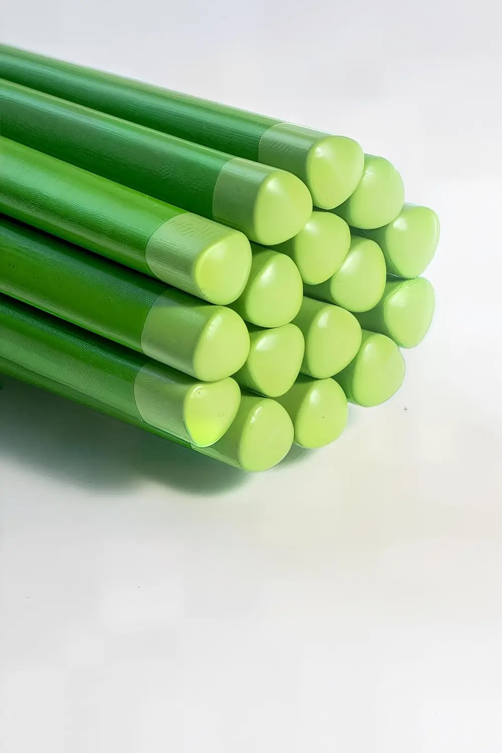 10 Pack Triangular Wood Pencils, Green, Break Resistant Anti-Smudge, Comfortable Grip for Back to School, Office and Art