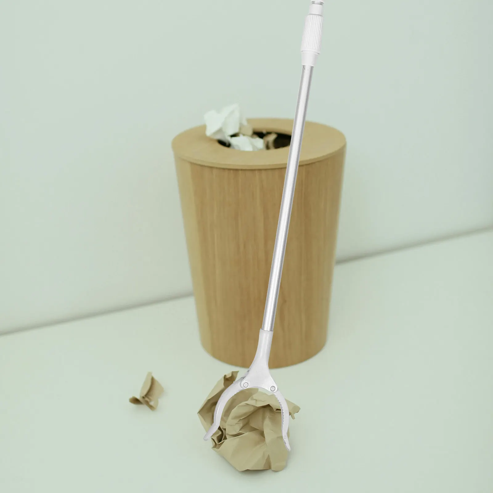 Ergonomic Foldable Reacher Grabber Tool Extended Handle Sanitation Clamp for Trash Claw Pickup Litter Collection Aid Elderly