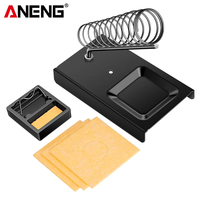 ANENG Soldering Iron Stand Square Soldering Iron Stand Multifunctional Tin Wire Stand Simple Cast Iron Fixed